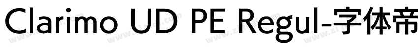 Clarimo UD PE Regul字体转换